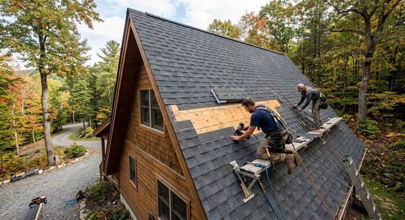 A Frame Roof Repair in Kane County, IL