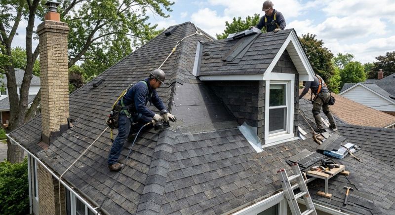 A Frame Roof Repair in Kane County, IL