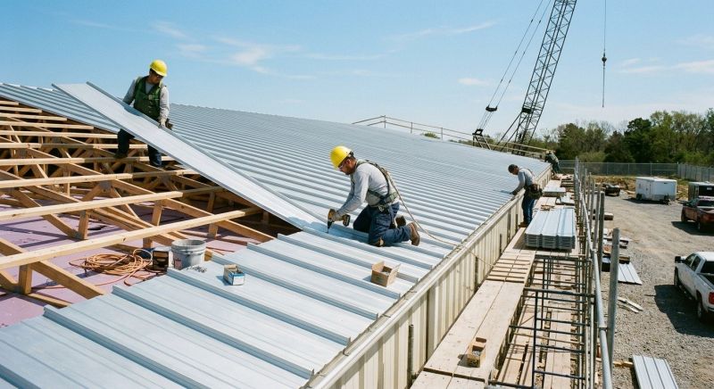 Aluminum Roof Installation in Plano, IL