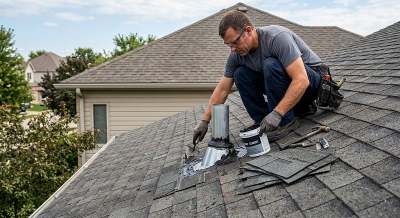 Asphalt Roof Leak Repair in Aurora, IL