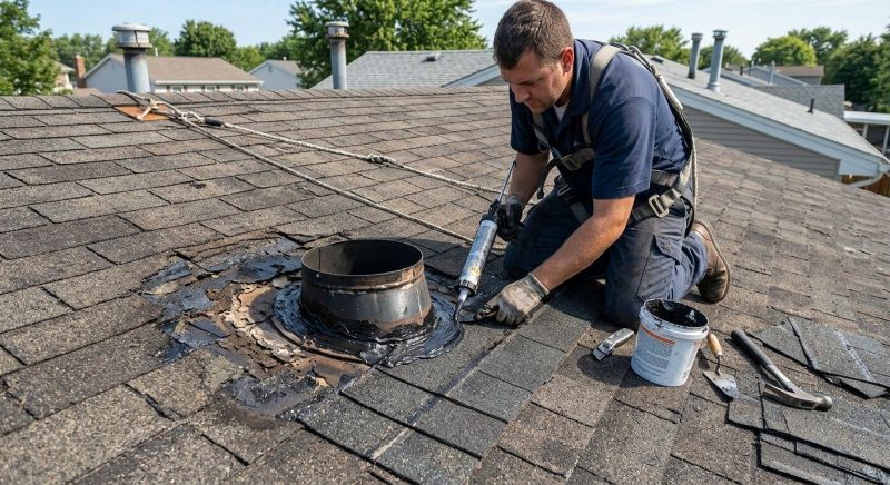 Asphalt Roof Leak Repair in Elgin, IL
