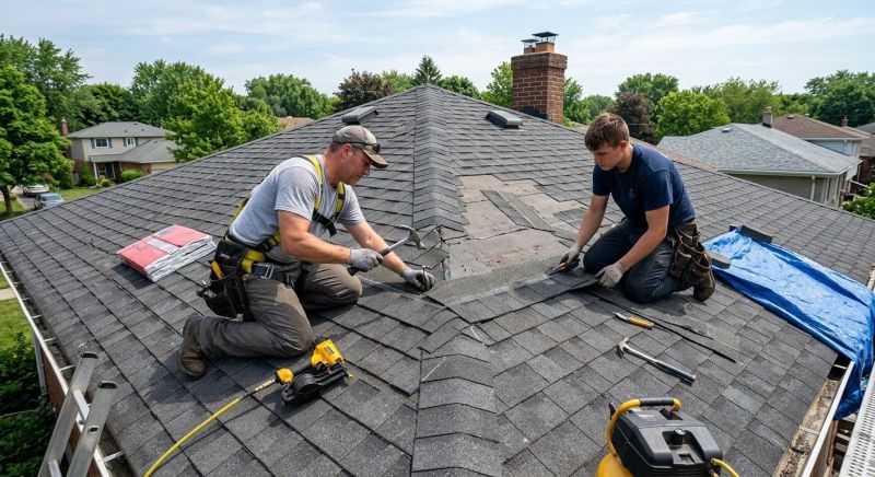 Asphalt Roof Repair in Glen Ellyn, IL