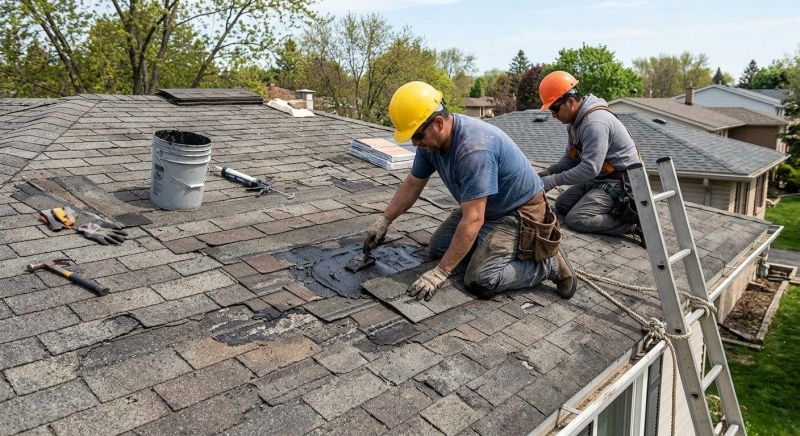 Asphalt Roof Repair in Lombard, IL