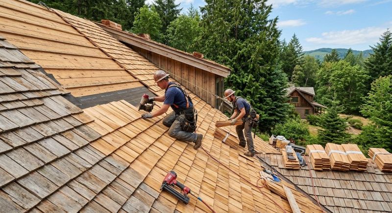 Cedar Roof Installation in North Aurora, IL