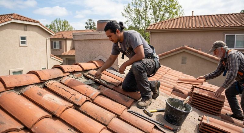 Clay Roof Leak Repair in Kane County, IL