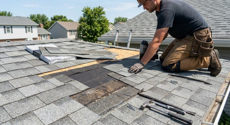 Composite Roof Repair in Kane County, IL