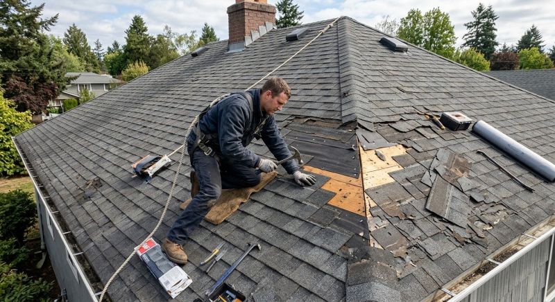 Damaged Roof Repair in Medinah, IL