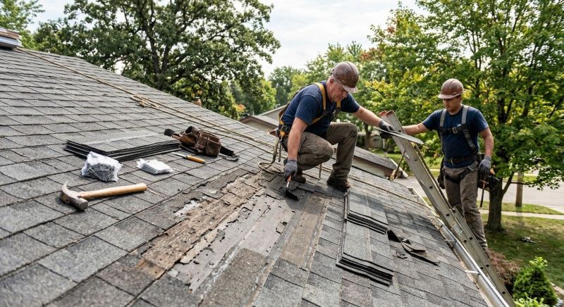 Damaged Roof Repair in Naperville, IL