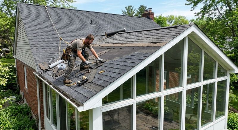 Damaged Roof Replacement in Elk Grove Village, IL
