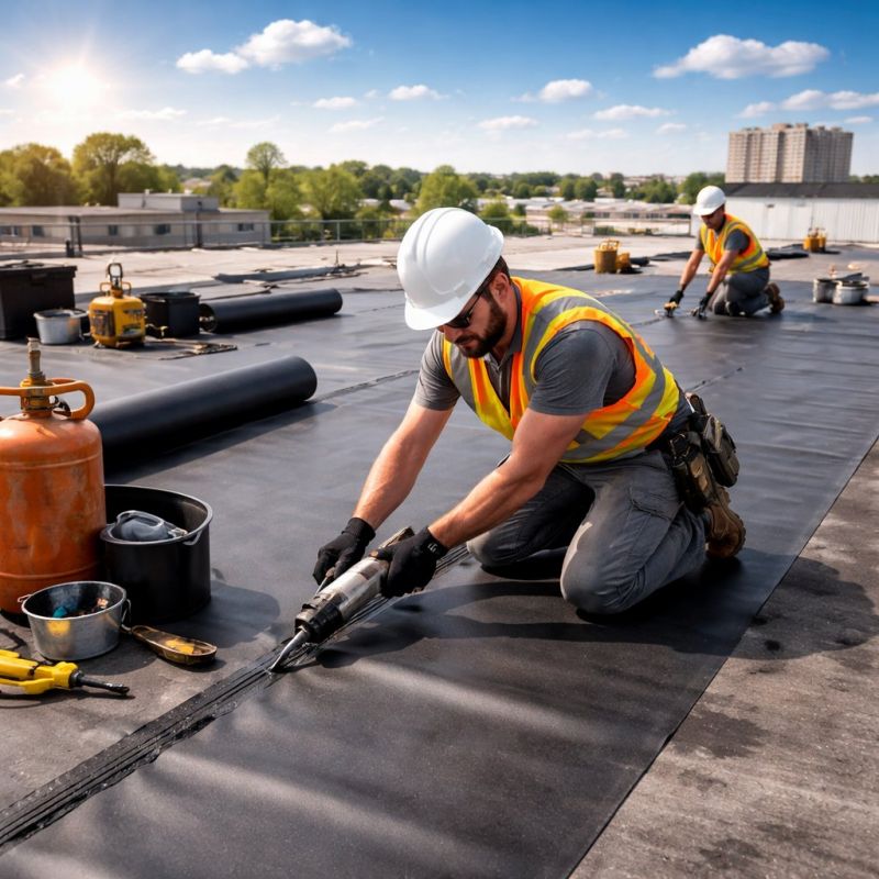 Epdm Roof Installation in Clarendon Hills, IL