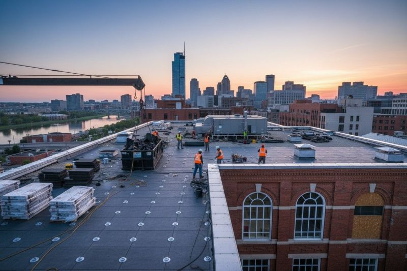 Flat Roof Replacement in Plano, IL