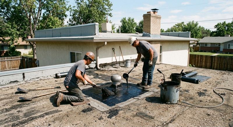 Flat Roof Tar Repair in Kane County, IL