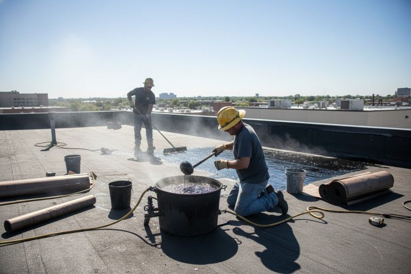 Flat Roof Tar Repair in Kane County, IL