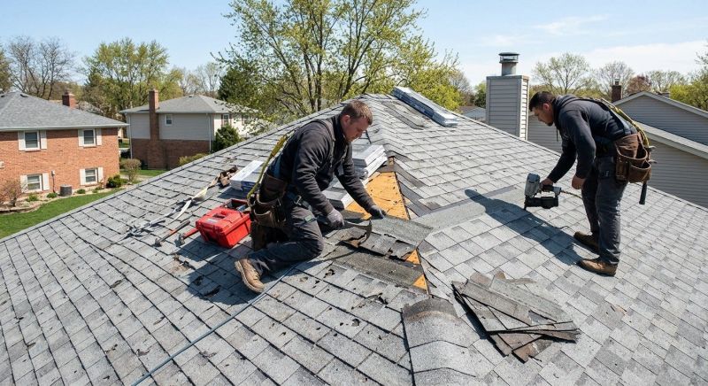 House Roof Repair in Sandwich, IL