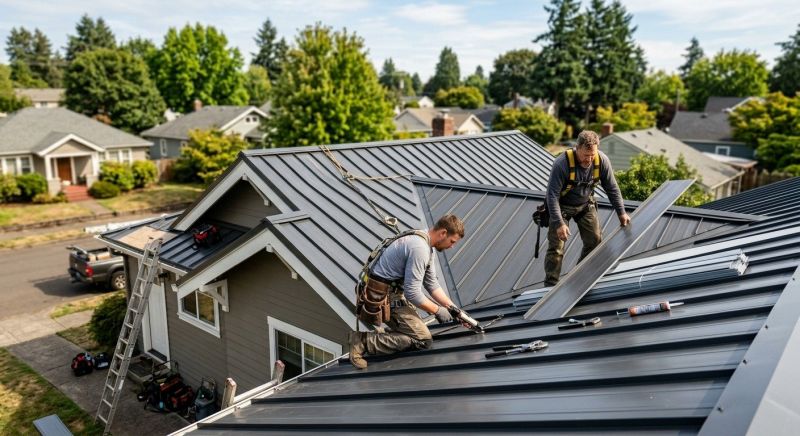 Metal Roof Repair in Elk Grove Village, IL