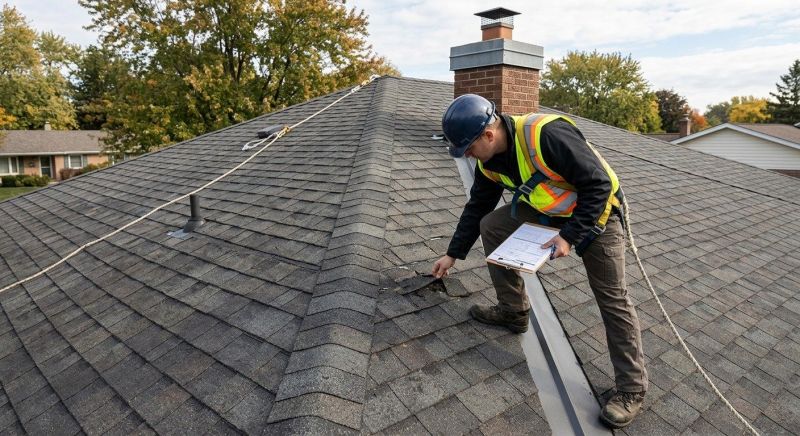 Roof Damage Inspection in Bolingbrook, IL
