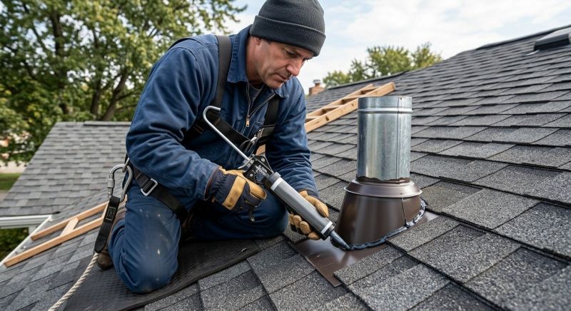 Roof Vent Flashing Repair in Kane County, IL