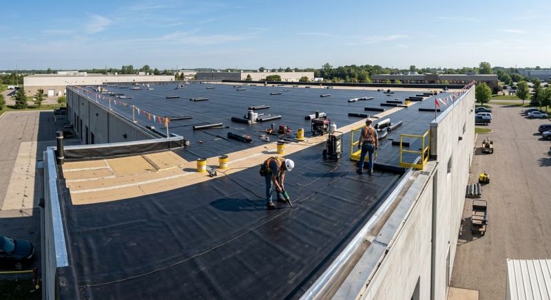 Rubber Roof Installation in Kane County, IL