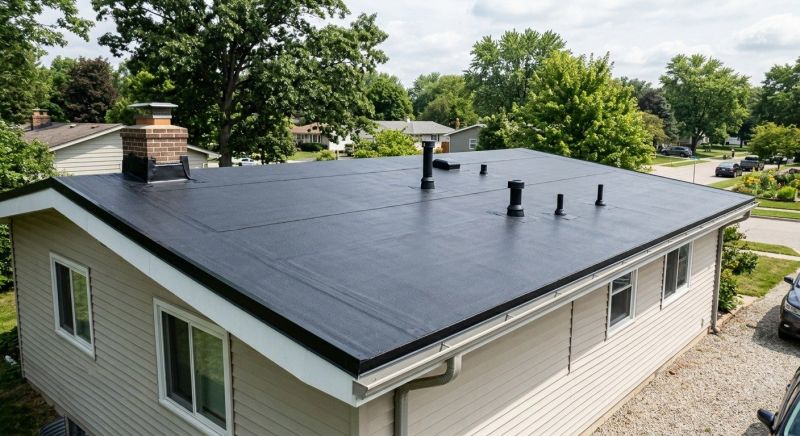 Rubber Roof Installation in Kane County, IL