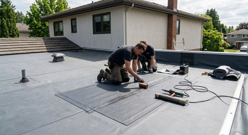 Rubber Roof Repair in Elk Grove Village, IL