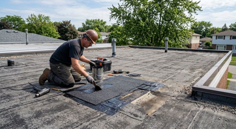 Rubber Roof Repair in Elk Grove Village, IL