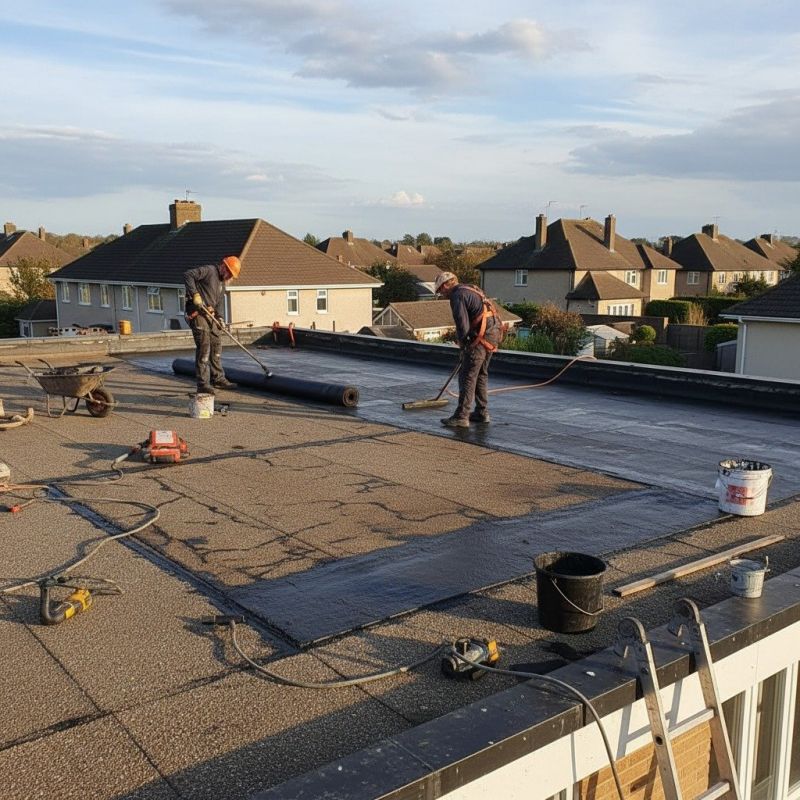 Rubber Roof Repair in Warrenville, IL