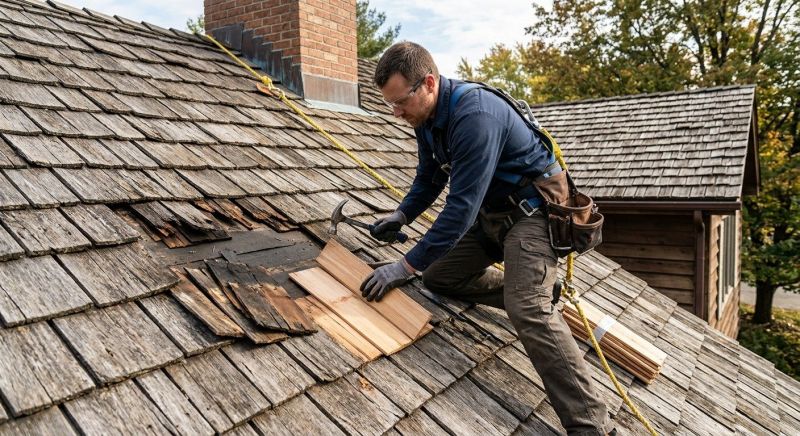 Shake Shingle Repair in Geneva, IL