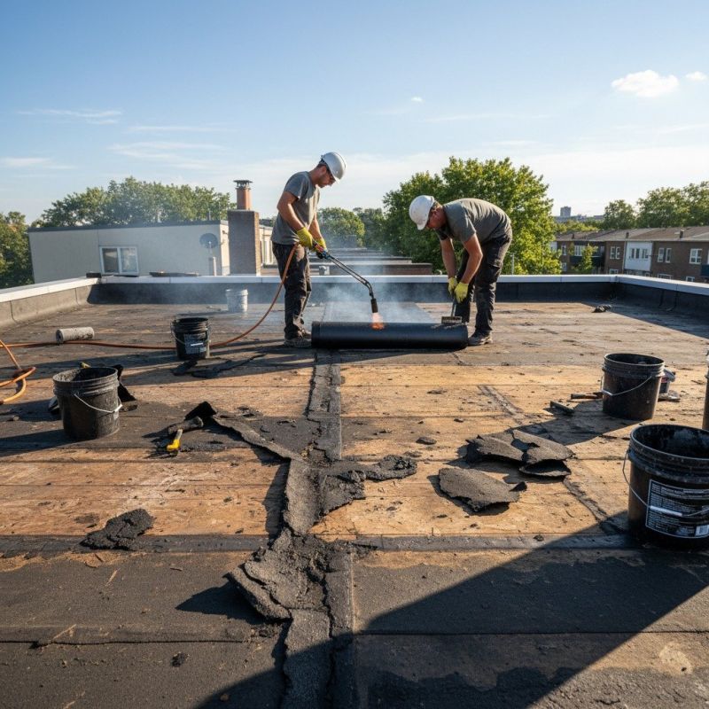 Single Ply Roof Repair in Clarendon Hills, IL