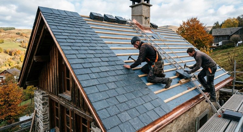 Slate Roof Construction in Glen Ellyn, IL