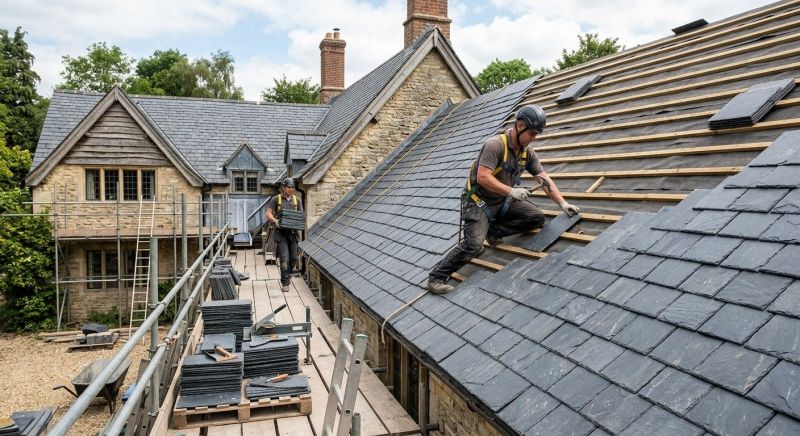 Slate Roof Construction in Kane County, IL