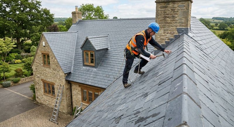 Slate Roof Repair in Kendall County, IL