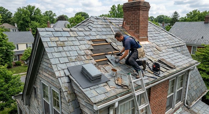 Slate Roof Repair in La Grange, IL