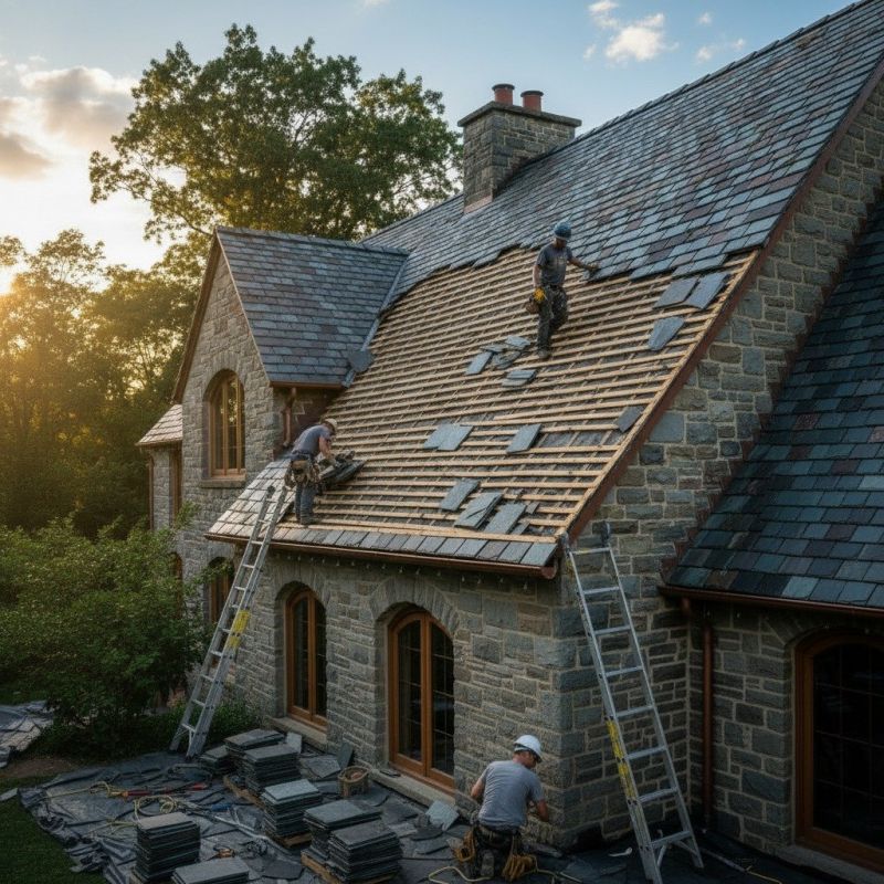 Slate Roof Replacement in Bellwood, IL