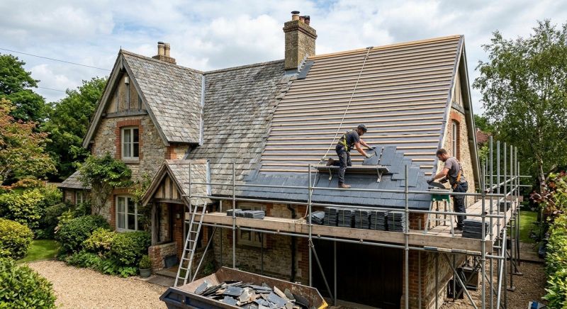 Slate Roof Replacement in Hillside, IL