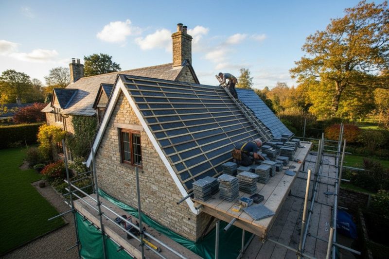 Slate Roof Replacement in Sandwich, IL
