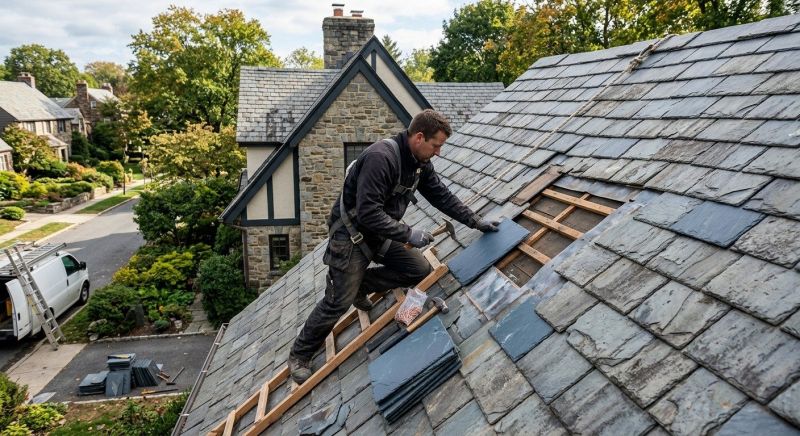 Slate Shingles Repair in Batavia, IL