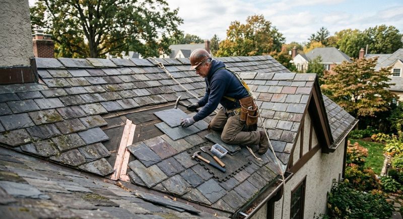 Slate Shingles Repair in Dupage County, IL