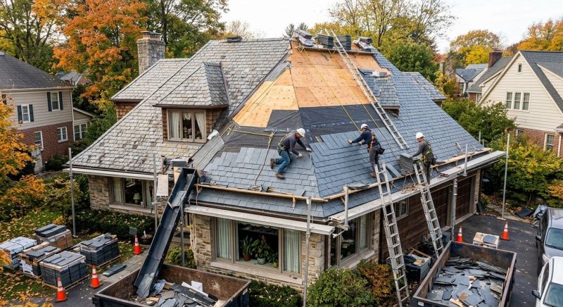 Slate Shingles Repair in Oswego, IL