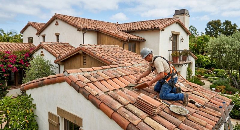 Spanish Tile Roof Repair in Kane County, IL