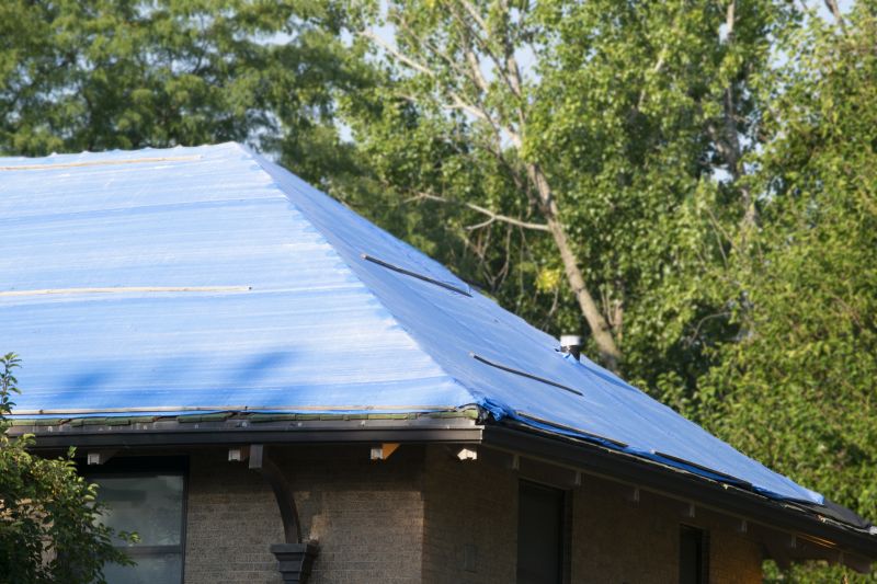 Storm Damage Roof Tarping in Kane County, IL