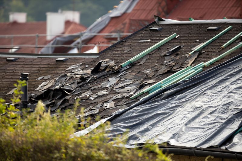 Storm Damage Roof Tarping in Kane County, IL