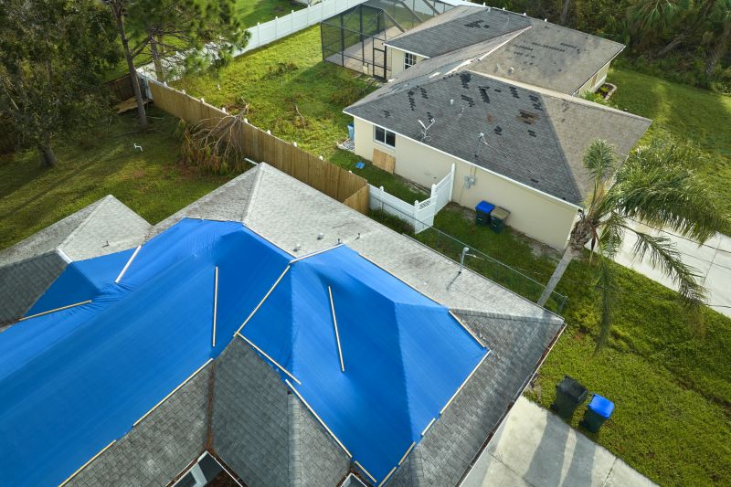 Storm Damage Roof Tarping in Kane County, IL