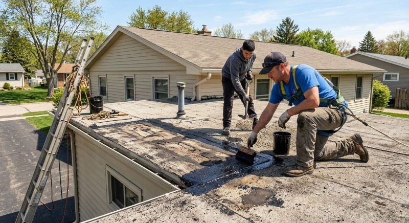 Tar And Gravel Roof Repair in Aurora, IL