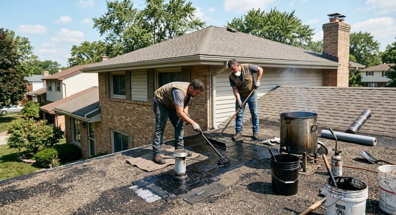 Tar Roof Repair in Palos Park, IL