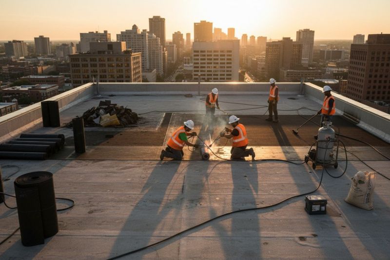 Tar Roof Replacement in Hoffman Estates, IL