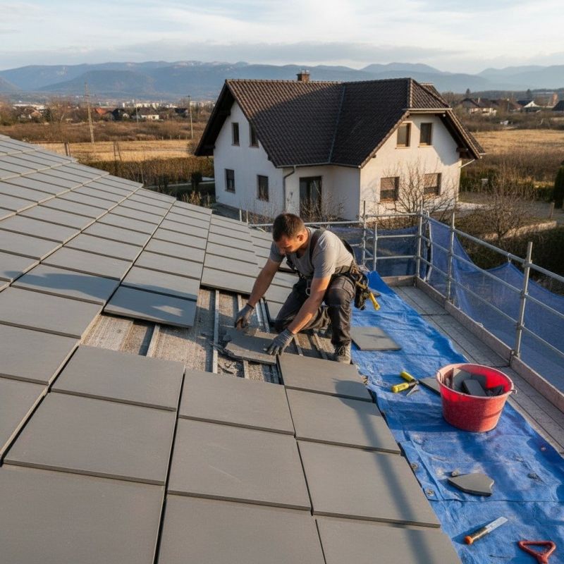 Tile Roof Repair in Oswego, IL