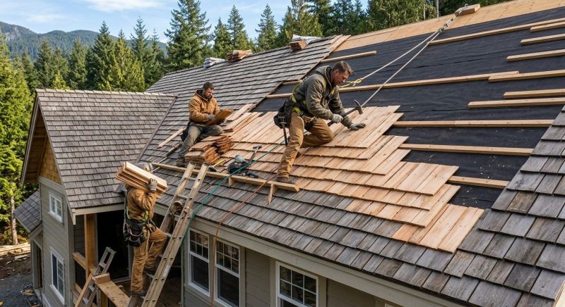 Wood Roofing Installation in Clarendon Hills, IL