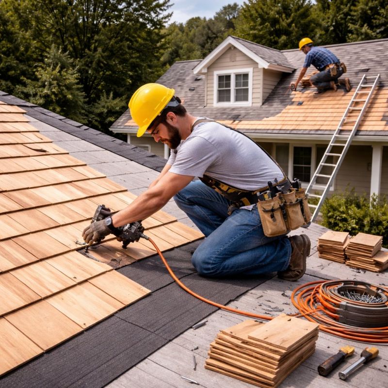Wood Roofing Installation in Elburn, IL