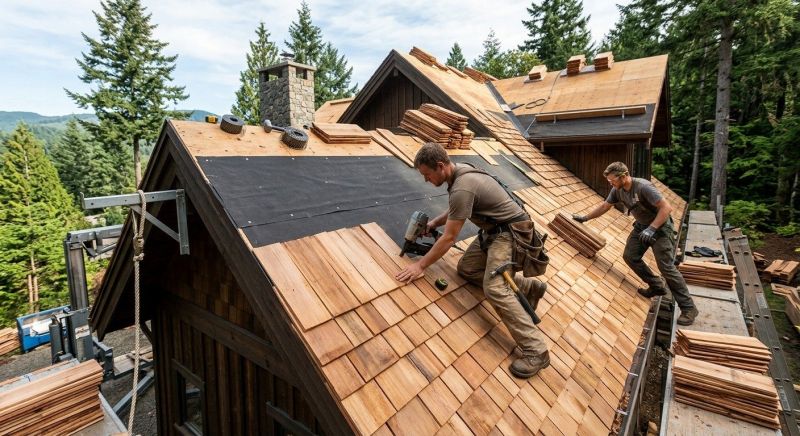 Wood Roofing Installation in Hinsdale, IL