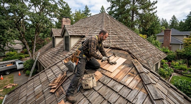 Wood Shake Roof Repair in Bellwood, IL